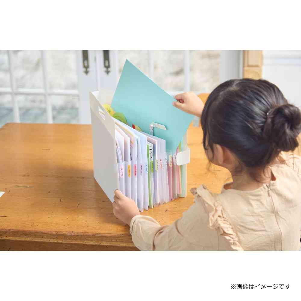 サクラクレパス こまごまファイル ダークグレー A4サイズ - Image 6