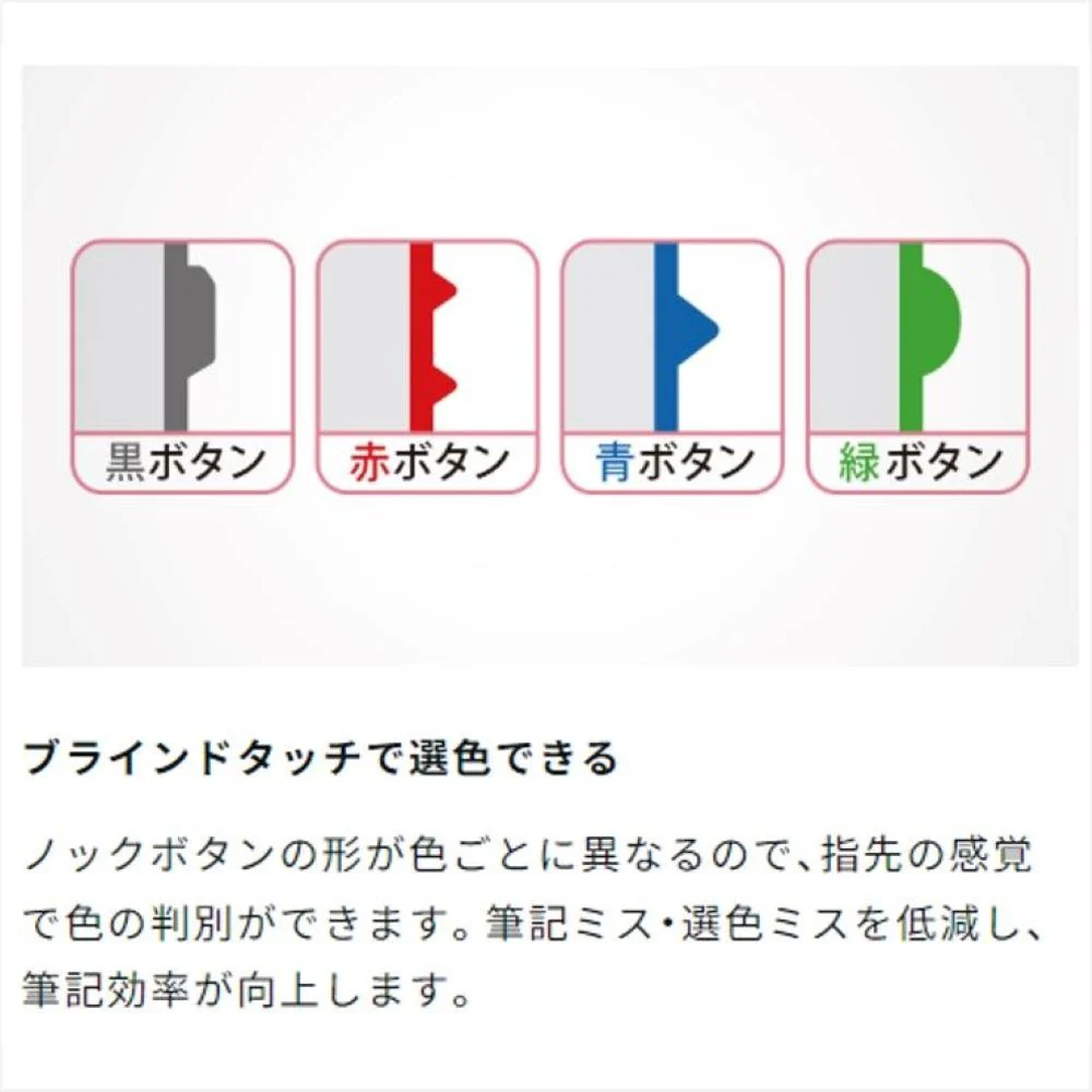 トンボ鉛筆 3色ボールペン リポーター3 透明ブルー 1本 - Image 2