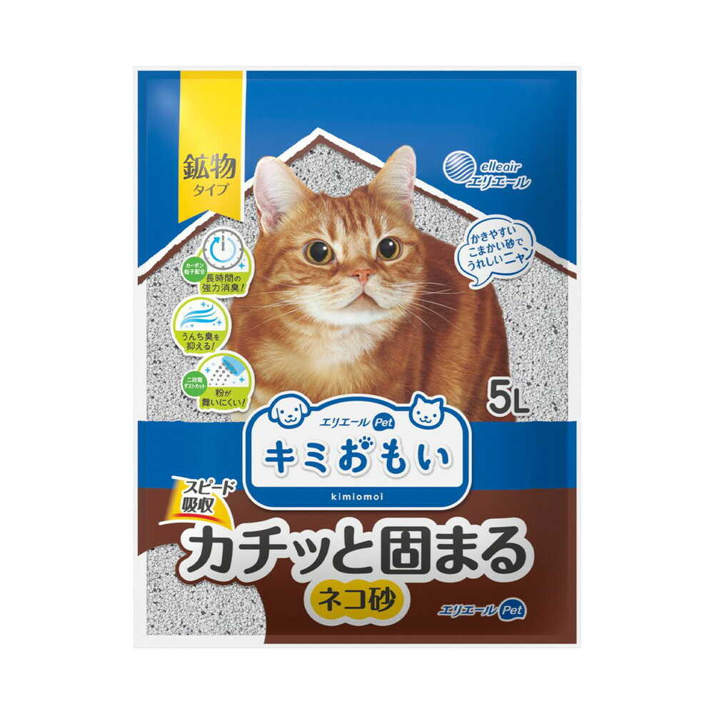 大王製紙 キミおもい カチッと固まる ネコ砂 5L