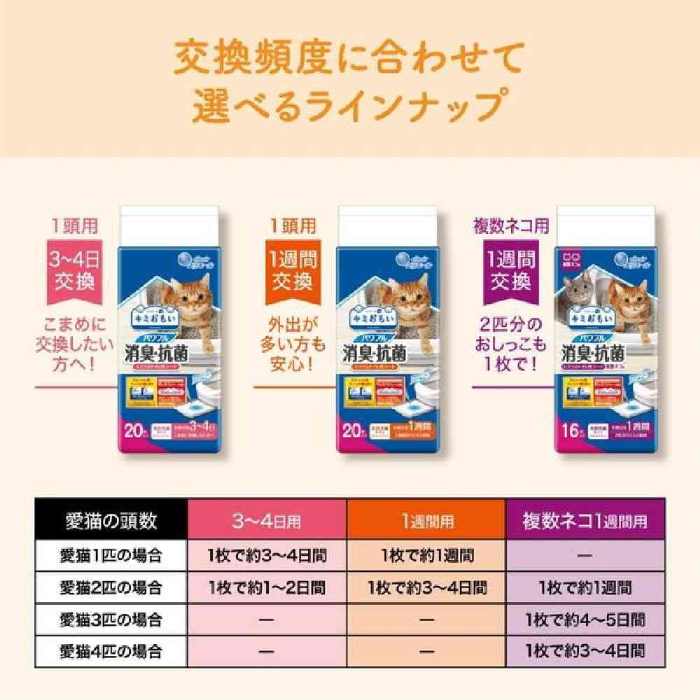 大王製紙 キミおもいパワフル消臭・抗菌システムトイレ用シート 3~4日用 20枚 - Image 21