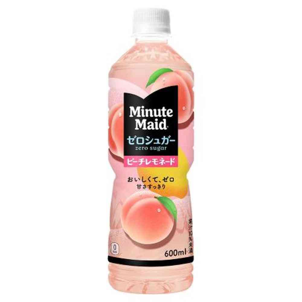 ◆コカ・コーラ ミニッツメイド ゼロシュガー ピーチレモネード 600ml
