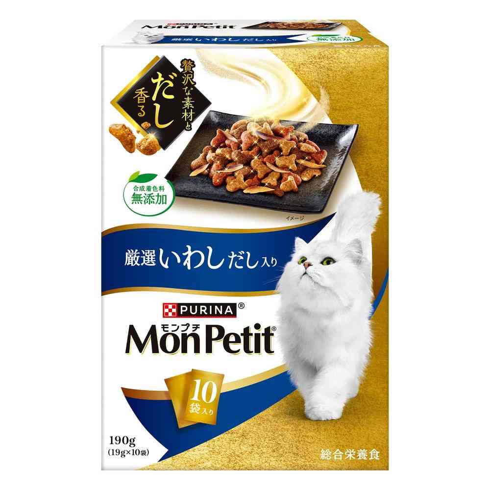 モンプチドライボックスいわしだし 190g(19g×10袋)