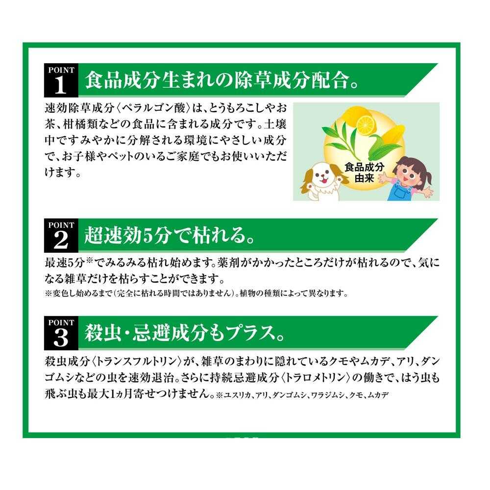 フマキラー  虫よけ除草王  1000ml - Image 3