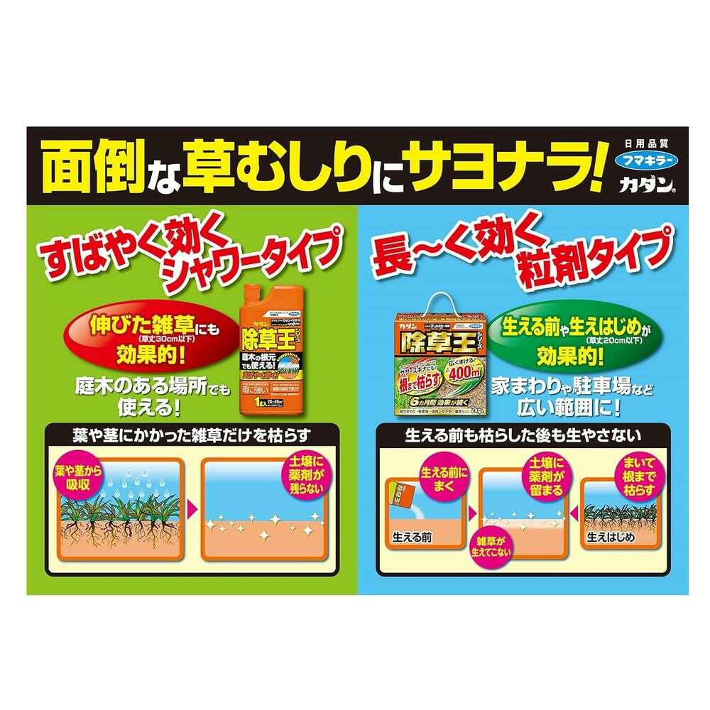 (農)フマキラー カダン 除草王 オールキラー 粒剤 3kg - Image 7