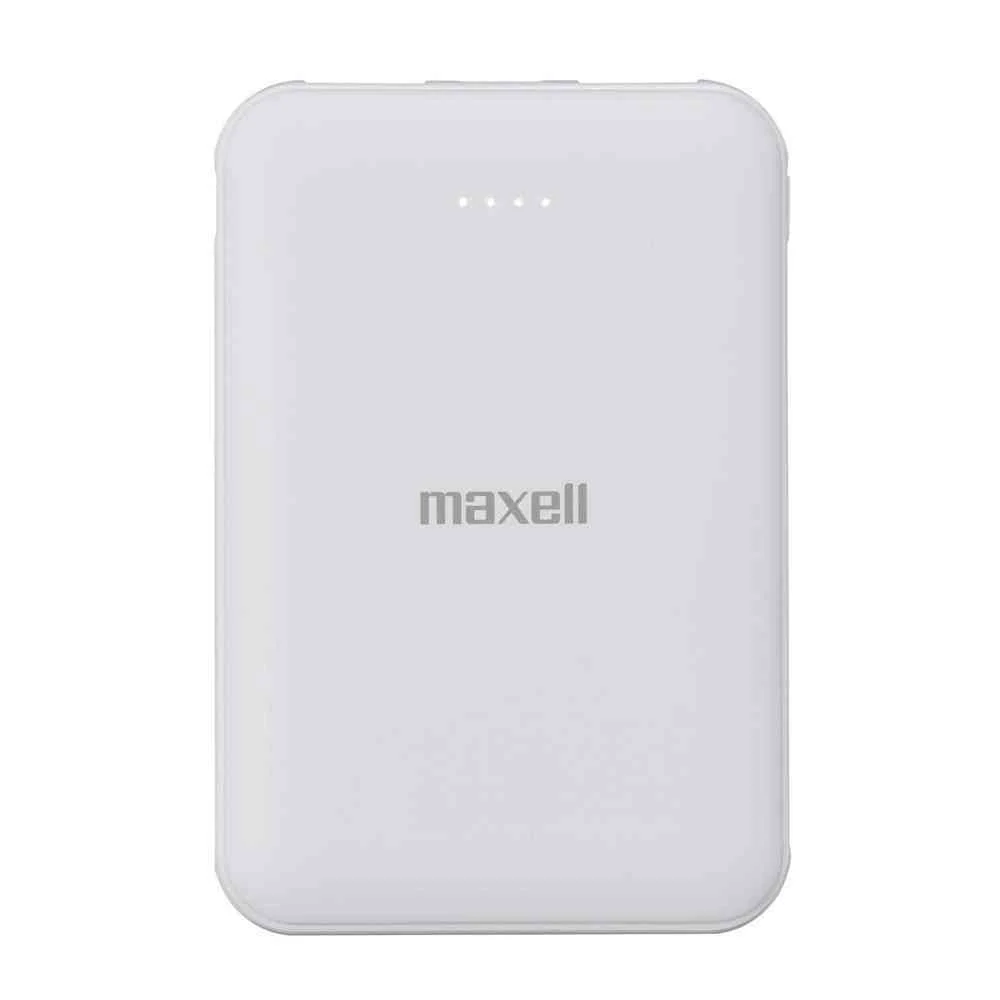 マクセル USB Type-C対応 モバイルバッテリー 5000mAh 薄型コンパクト ホワイト MPC-CE5000 WH 1台 - Image 2