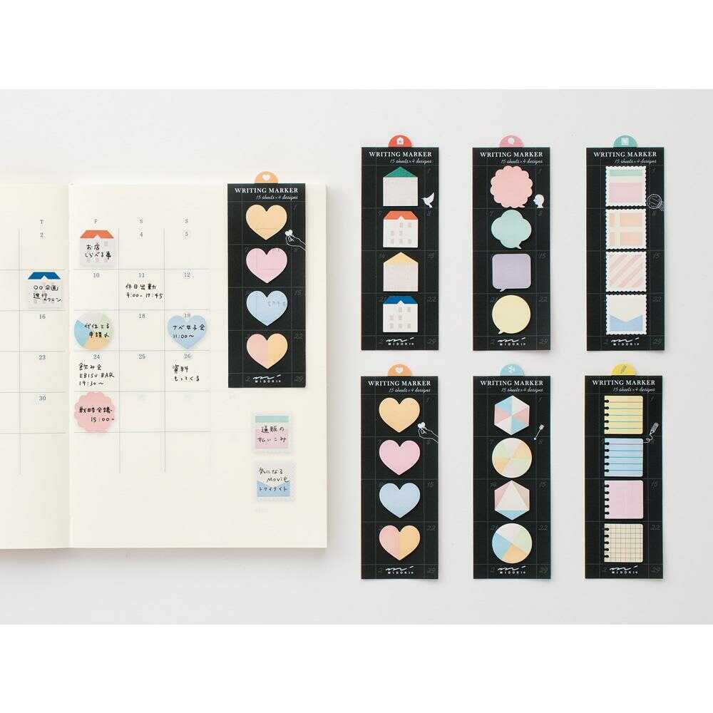 ミドリ 付せん紙 ブロック ふきだし柄 15枚×4種類 - Image 6