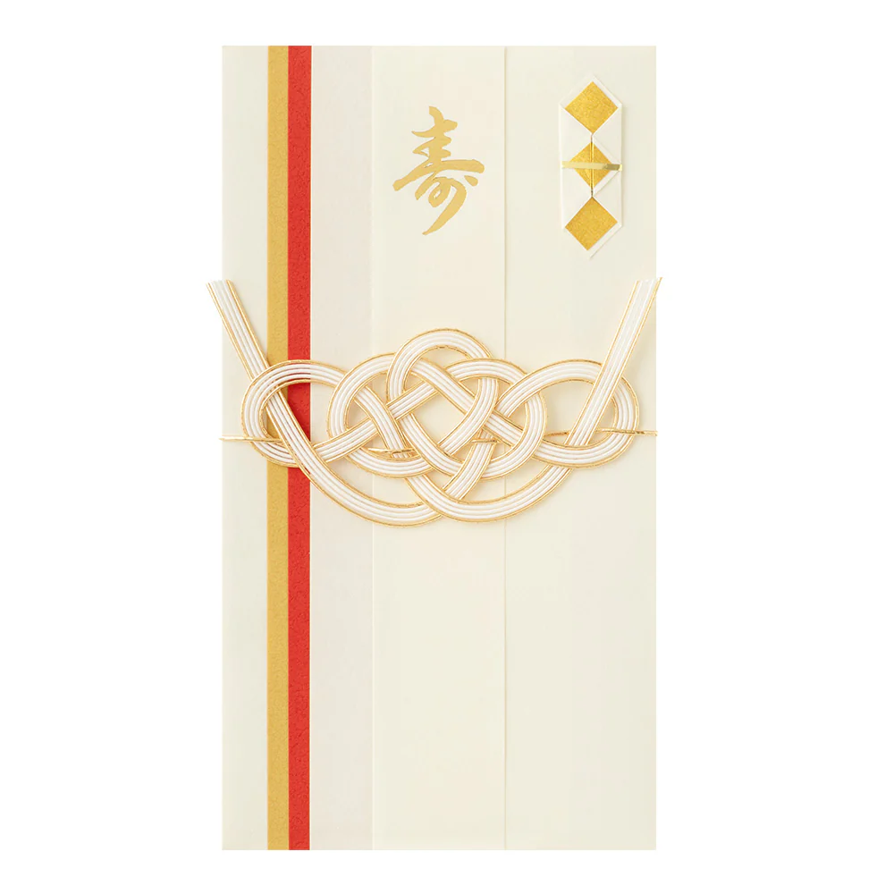 ミドリ 金封 結婚祝 染め紙 白練 1枚入(中袋付) - Image 2