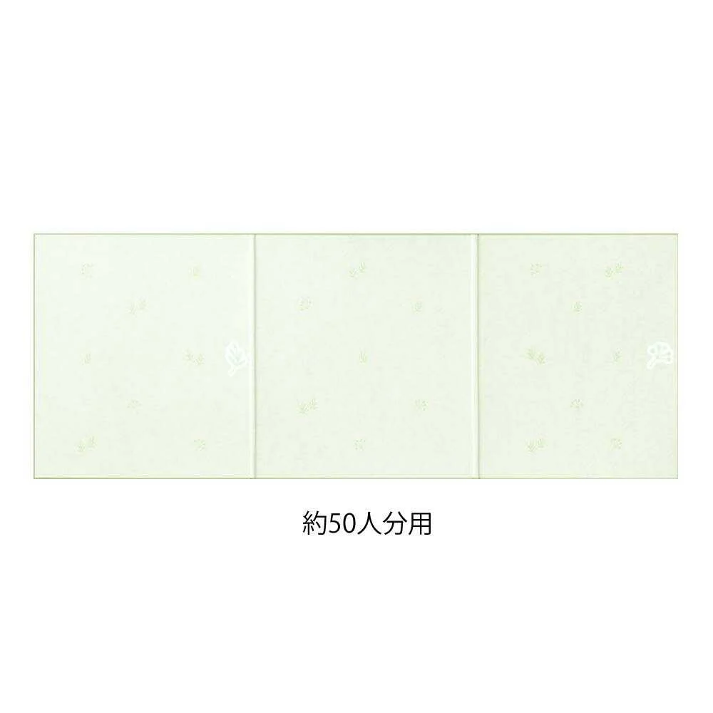 ミドリ カラー色紙 三つ折り リボン 花柄 1枚 - Image 8