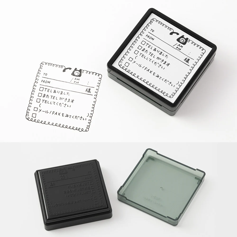 ミドリ スタンプ 浸透印 電話柄 1個 - Image 3