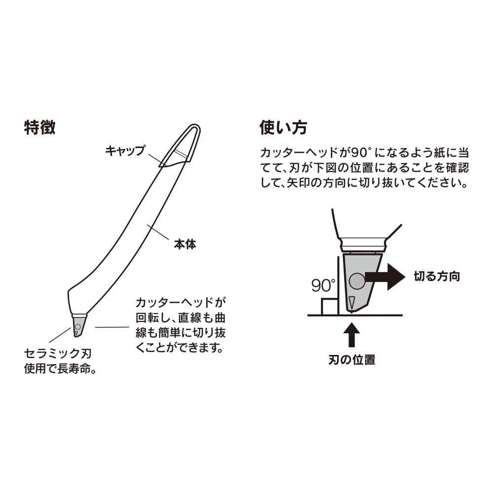 ミドリ 一枚切り抜きカッター 白 1個 - Image 11