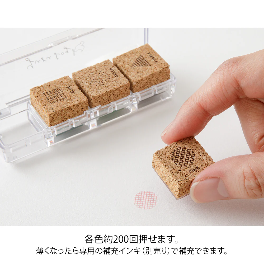 デザインフィル スタンプ 浸透印 ゆるログ 幾何学柄 1個 - Image 11