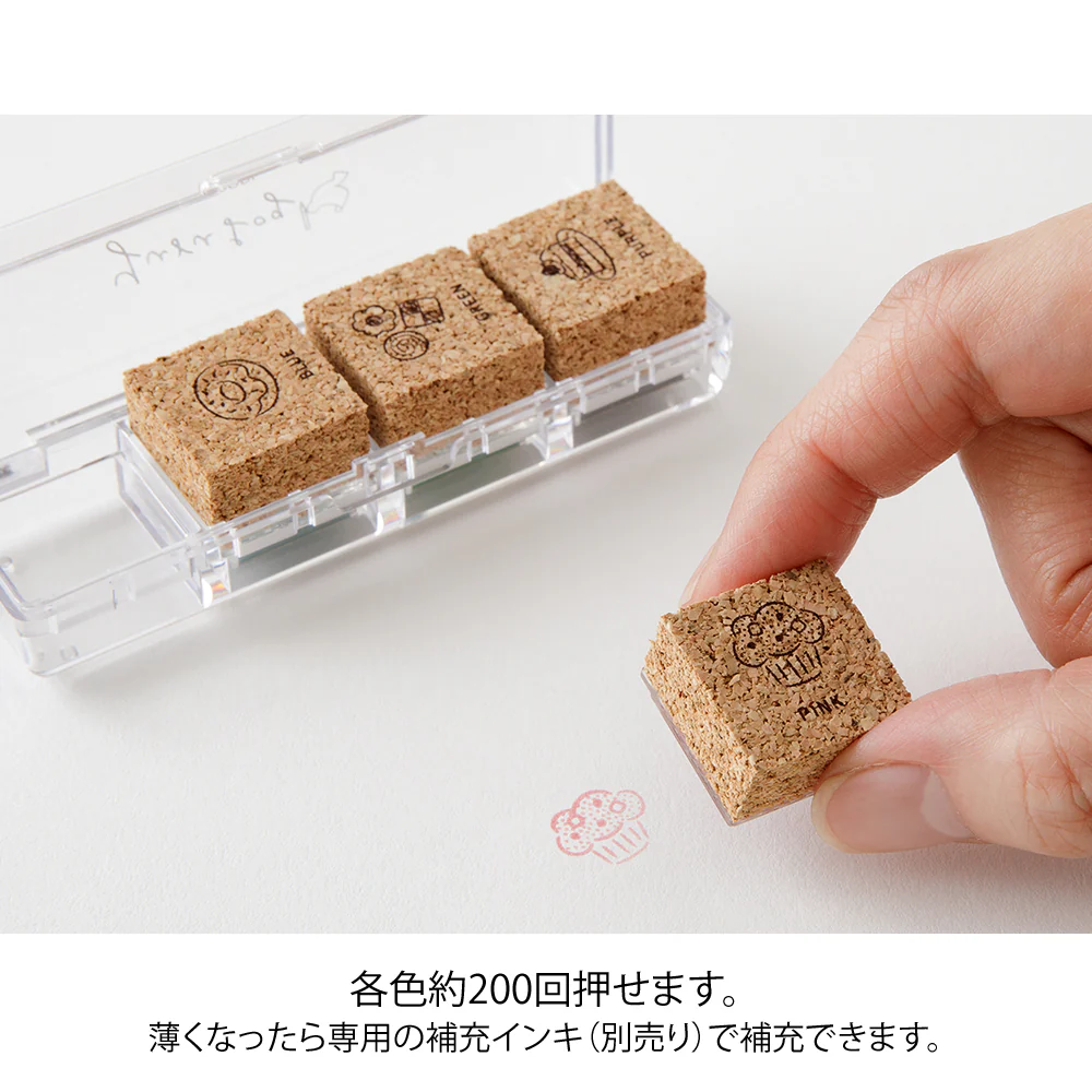 デザインフィル スタンプ 浸透印 ゆるログ スイーツ柄 1個 - Image 4