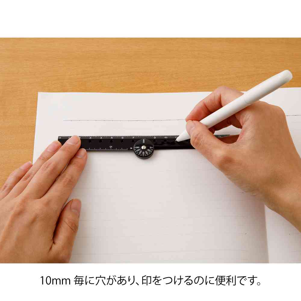 ミドリ マルチ定規<16cm> 黒A 1個 - Image 10