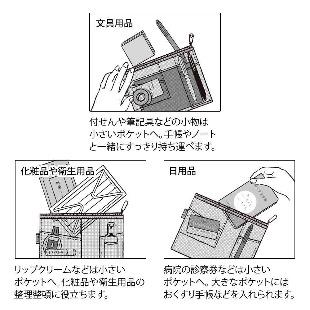 ミドリ ペン＆ツールポーチ メッシュ 黄緑 1個 - Image 11
