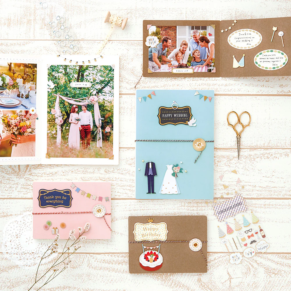 ミドリ シール2358 PCM タイトル 結婚式柄 1シート - Image 4