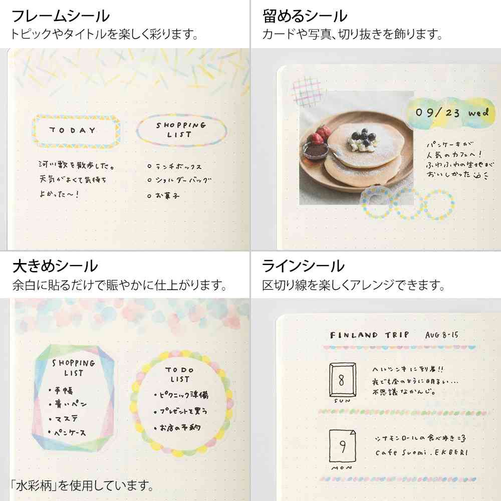 ミドリ シール ゆるログ マイライフ柄 2枚入 - Image 11