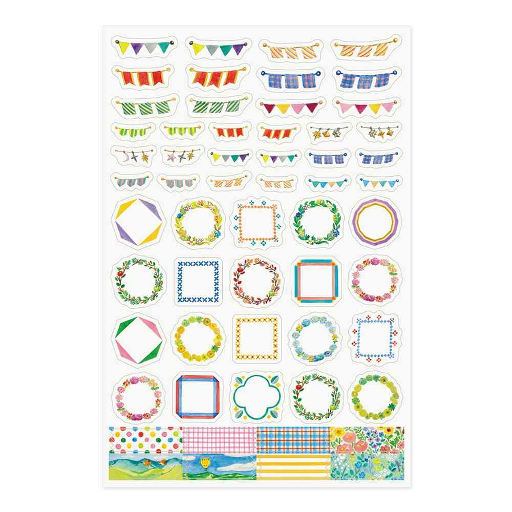 ミドリ シール ゆるログ 飾り柄 1枚入 - Image 6