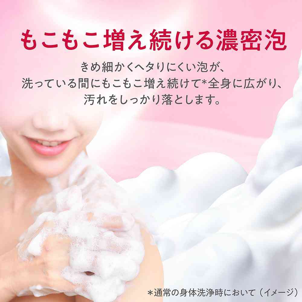 ライオン hadakara モイストボディケアソープ 泡タイプ フローラルブーケの香り 本体 540ml - Image 4