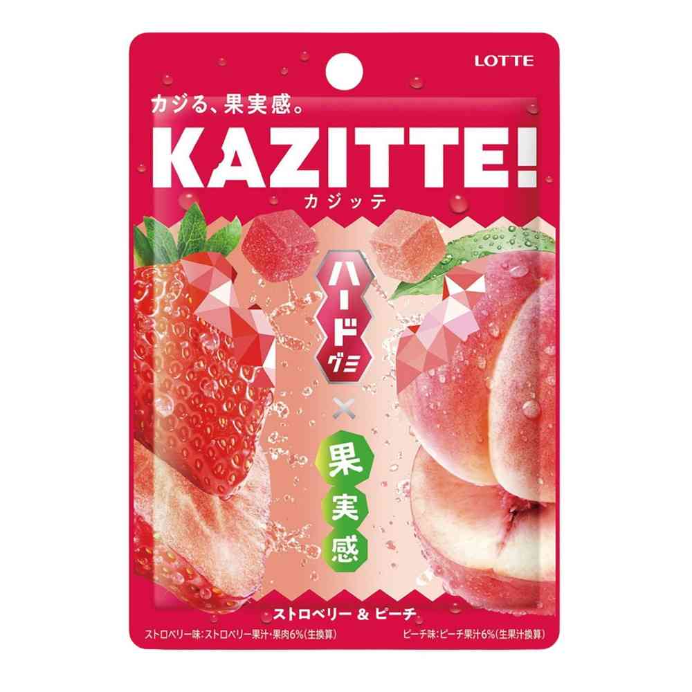 ◆ロッテ カジッテ<ストロベリー&ピーチ> 80g