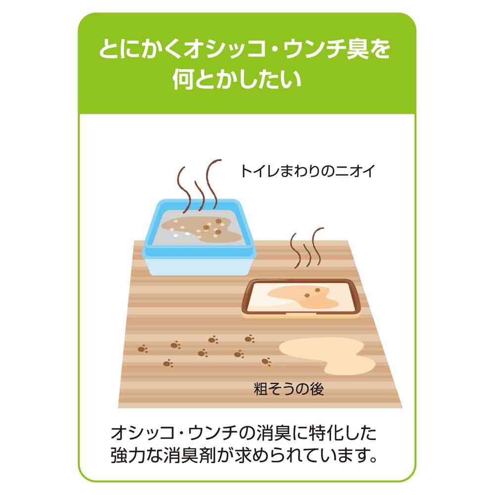 ライオンペット オシッコウンチ 消臭剤 猫用 詰め替え 特大 720ml - Image 3