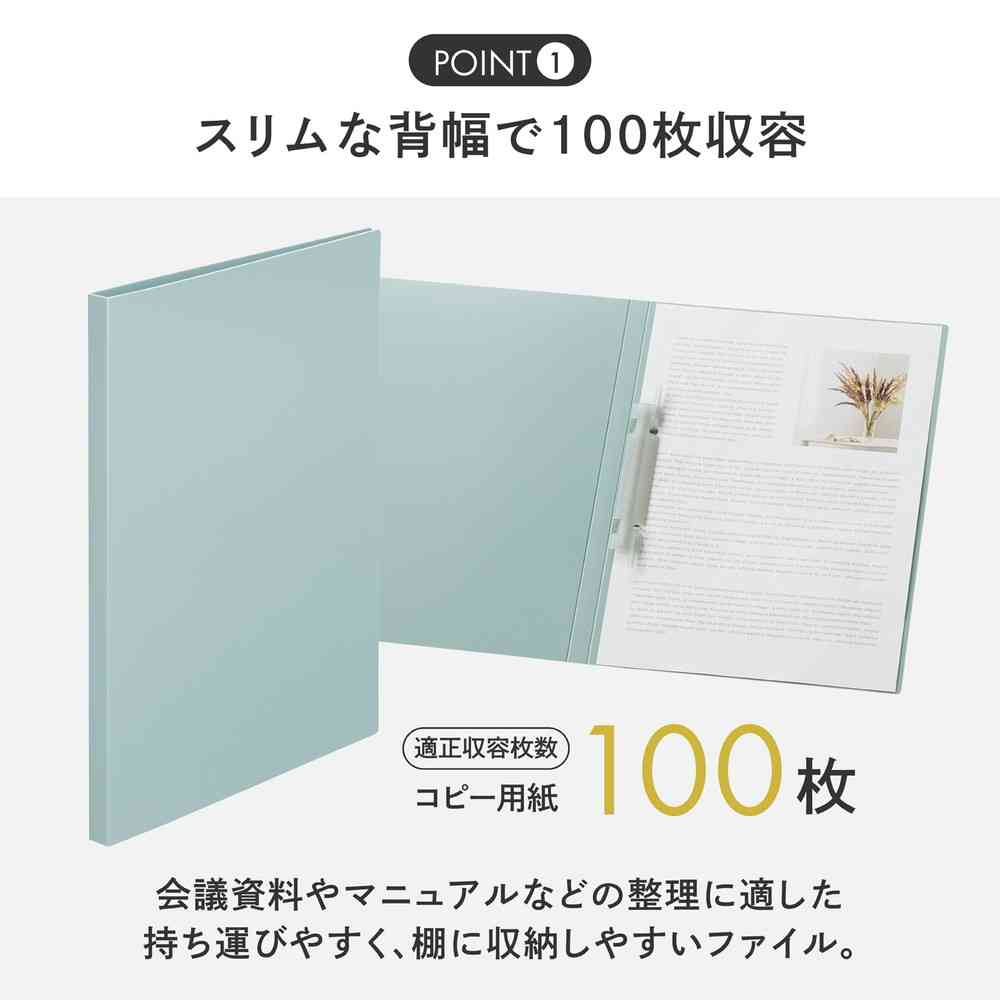 リヒトラブ Mutual ルーパーレターファイル A4 テラコッタオレンジ 1冊 - Image 3