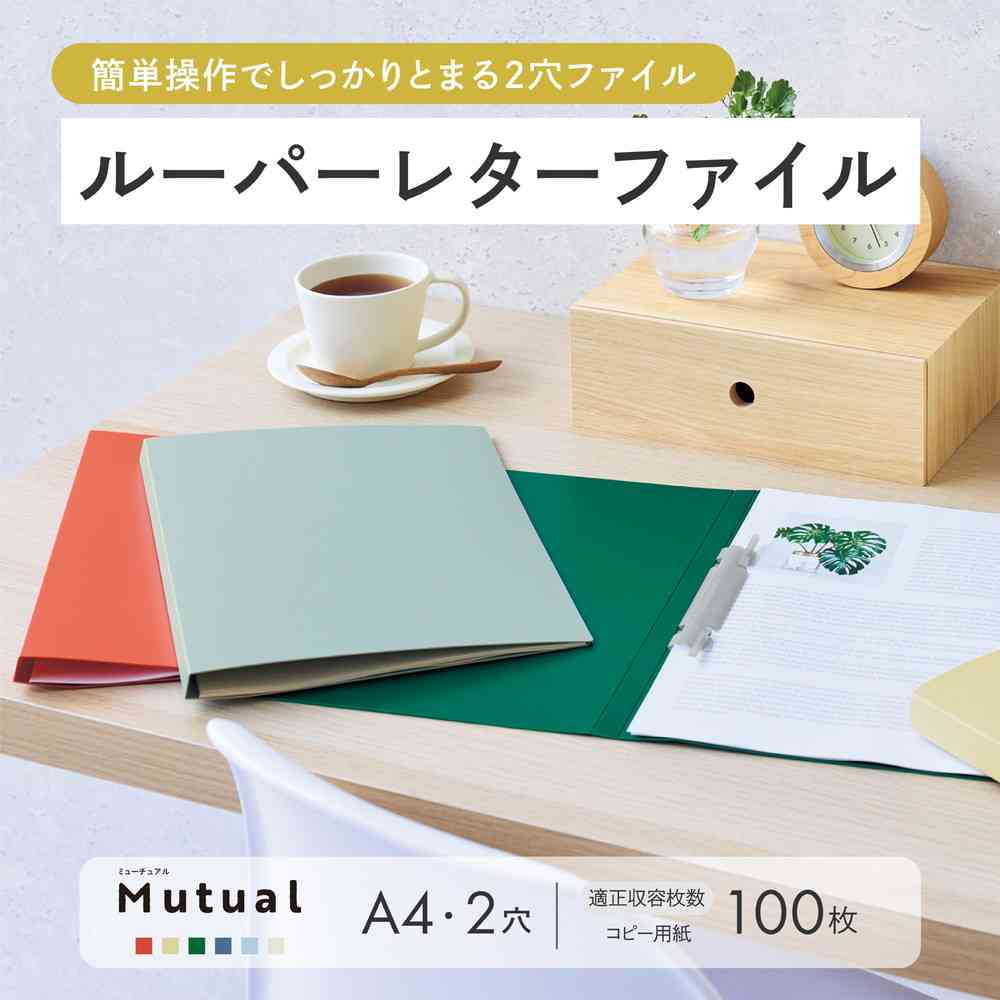 リヒトラブ Mutual ルーパーレターファイル A4 アイボリー 1冊 - Image 2