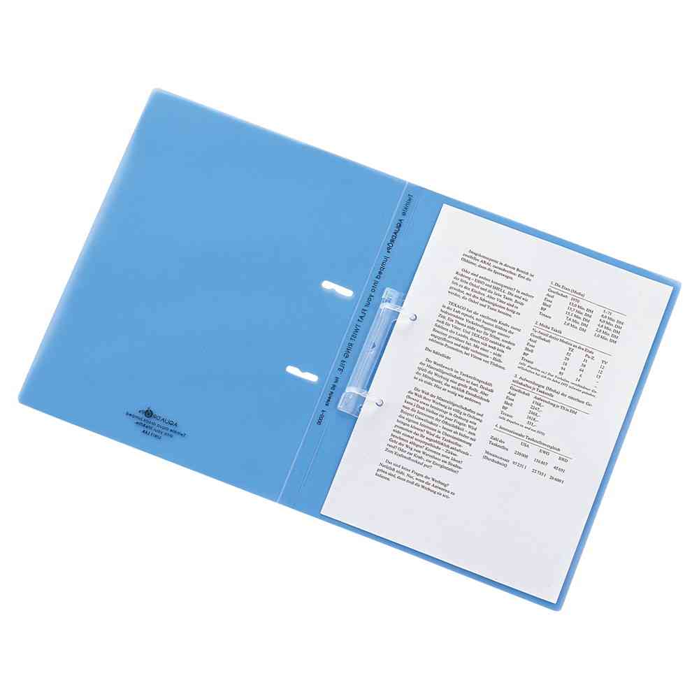 リヒトラブ AQUA DROPs フラット・ツイストリングファイル A4 黄 1冊 - Image 2