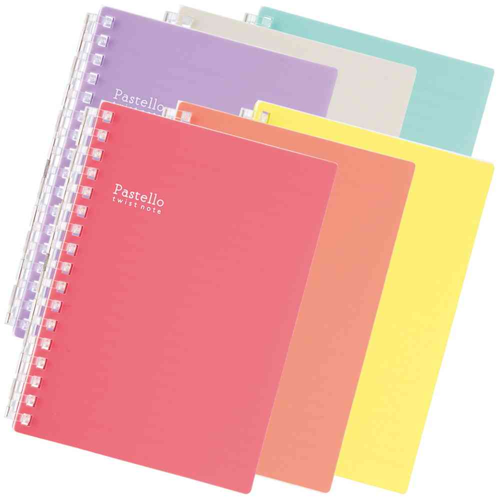 リヒトラブ Pastello ツイストノート A6 リーフ イエロー 1冊 - Image 2