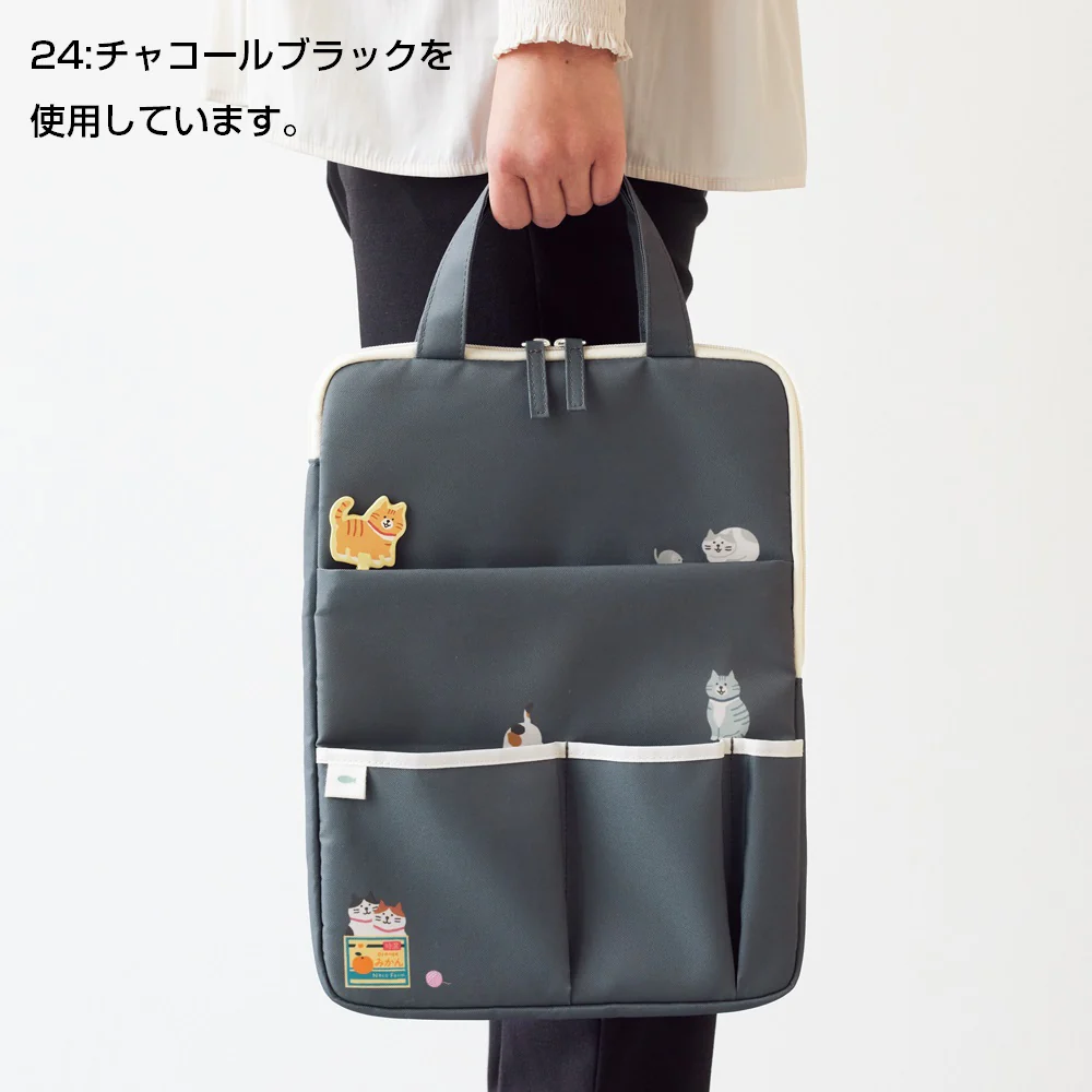 にゃんシーン キャリングスリーブ  チャコールブラック  1個 - Image 4
