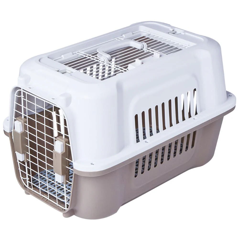 犬猫用キャリー 2ドア タフハウスキャリー アイボリー M 【直送品】 返品・キャンセル・他商品と同時購入は不可