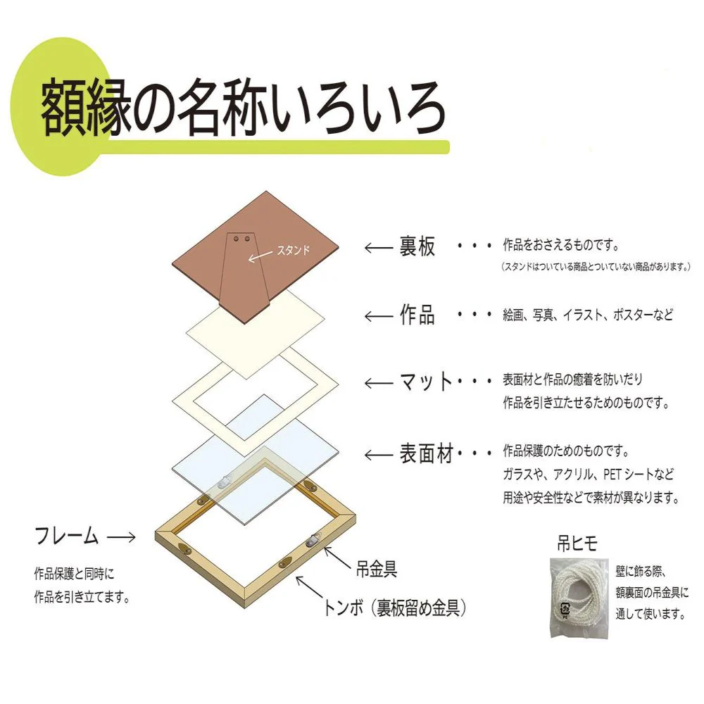 スケッチ額 パルク F6 ナチュラル 33H00300608 【直送品】 返品・キャンセル・他商品と同時購入は不可 - Image 5