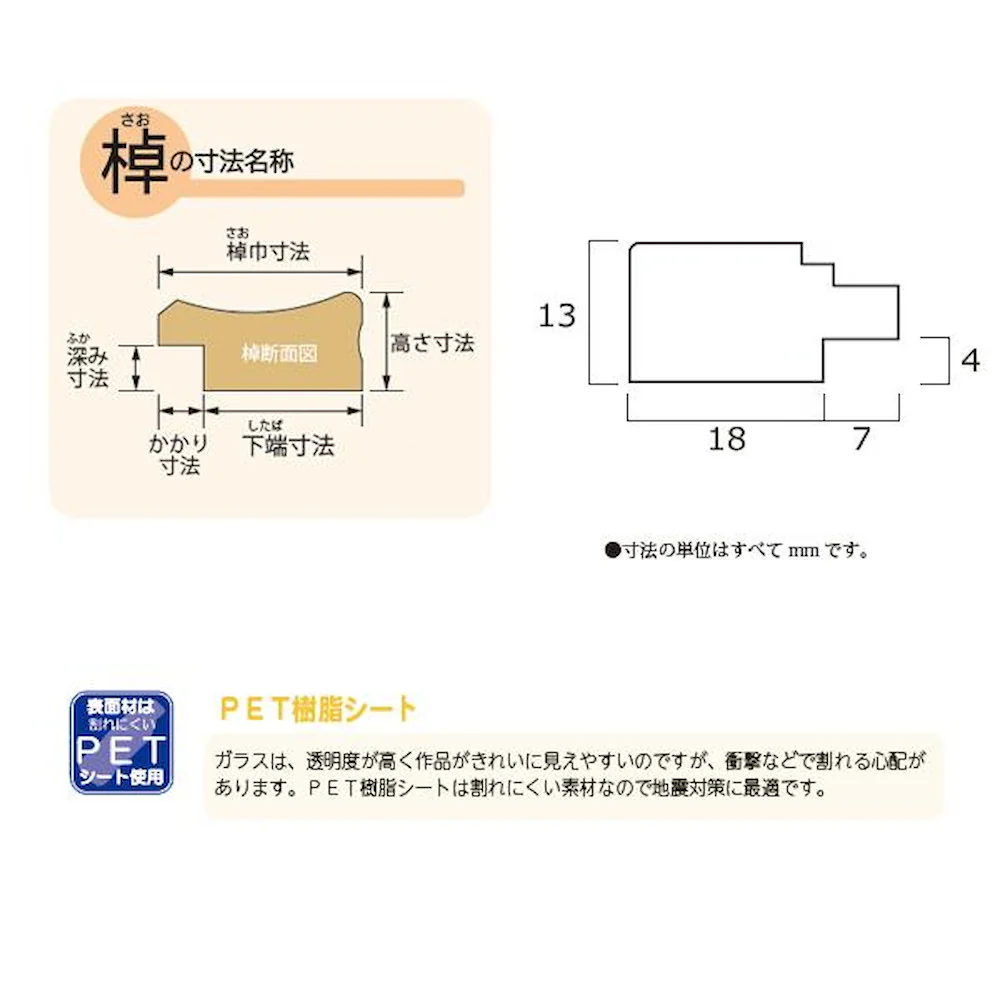 木製ポスターパネル ML-31 変形菊全 チーク 【直送品】 返品・キャンセル・他商品と同時購入は不可 - Image 2