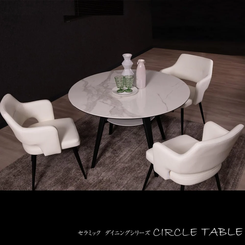 サークルテーブル Olbia ストームグレー 100 【直送品】 返品・キャンセル・他商品と同時購入は不可 - Image 5
