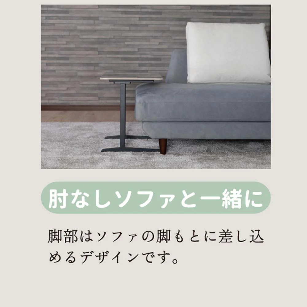 サイドテーブル Ellen セラミック スモークグレイ60 【直送品】 返品・キャンセル・他商品と同時購入は不可 - Image 5