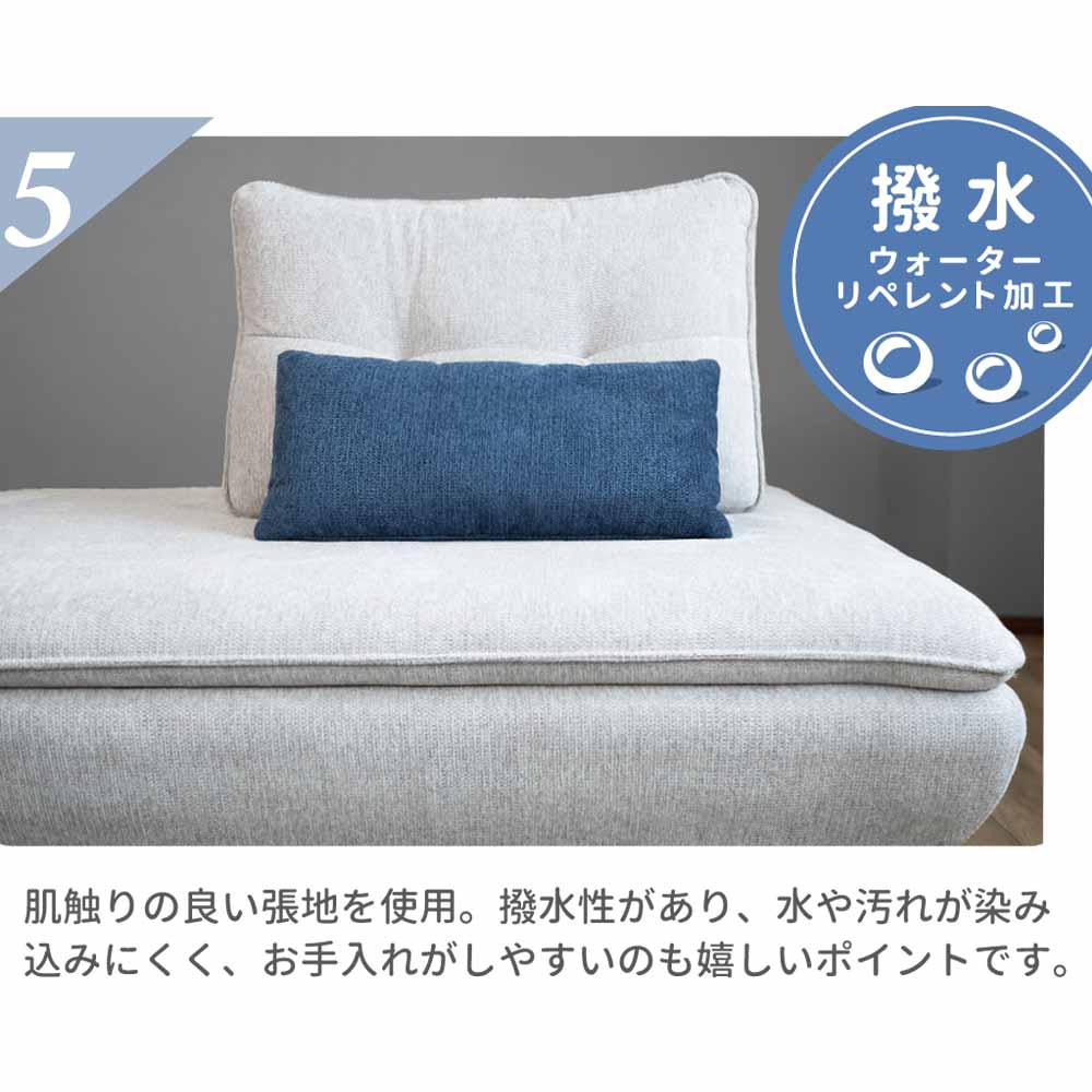 ソファ Isra 2.5P+背x2 BL、BL/GY設置 【直送品】 返品・キャンセル・他商品と同時購入は不可 - Image 8