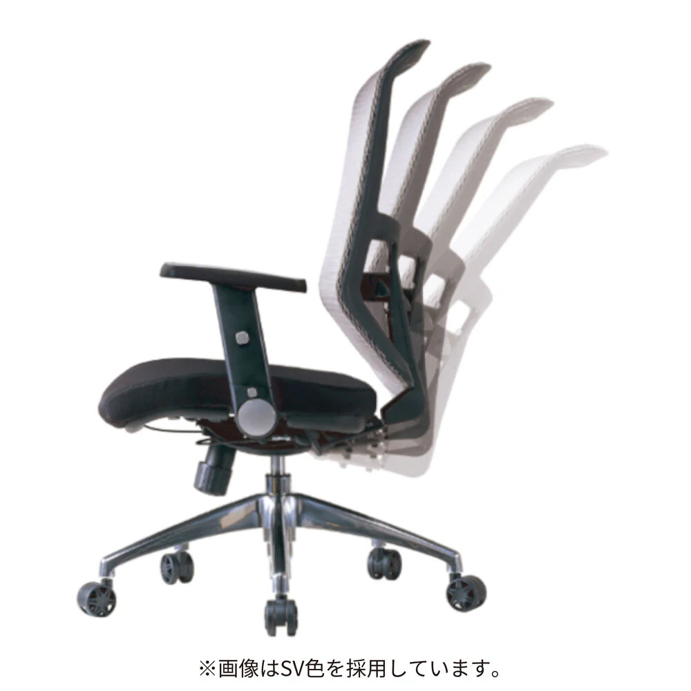 エルゴノミックチェア JG5-202RE 肘付オフィスチェア 【直送品】 返品・キャンセル・他商品と同時購入は不可 - Image 2