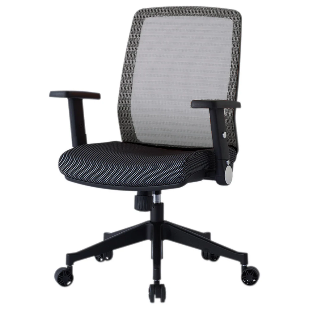 メッシュチェア JG4 肘付き JG4-303SV 【直送品】 返品・キャンセル・他商品と同時購入は不可