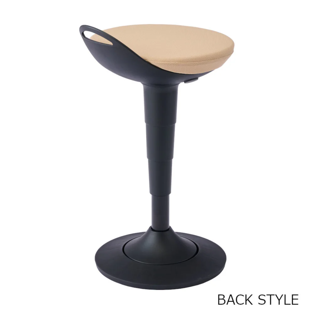 スツール ダークグリーン ファブリック 座面スイング 座面昇降 【直送品】 返品・キャンセル・他商品と同時購入は不可 - Image 2