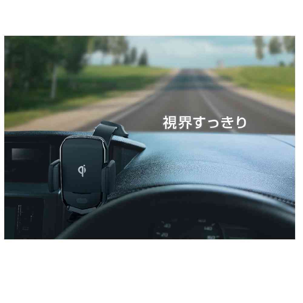 カシムラ Qi自動開閉ホルダー ローアングル吸盤取り付け KW54 - Image 3