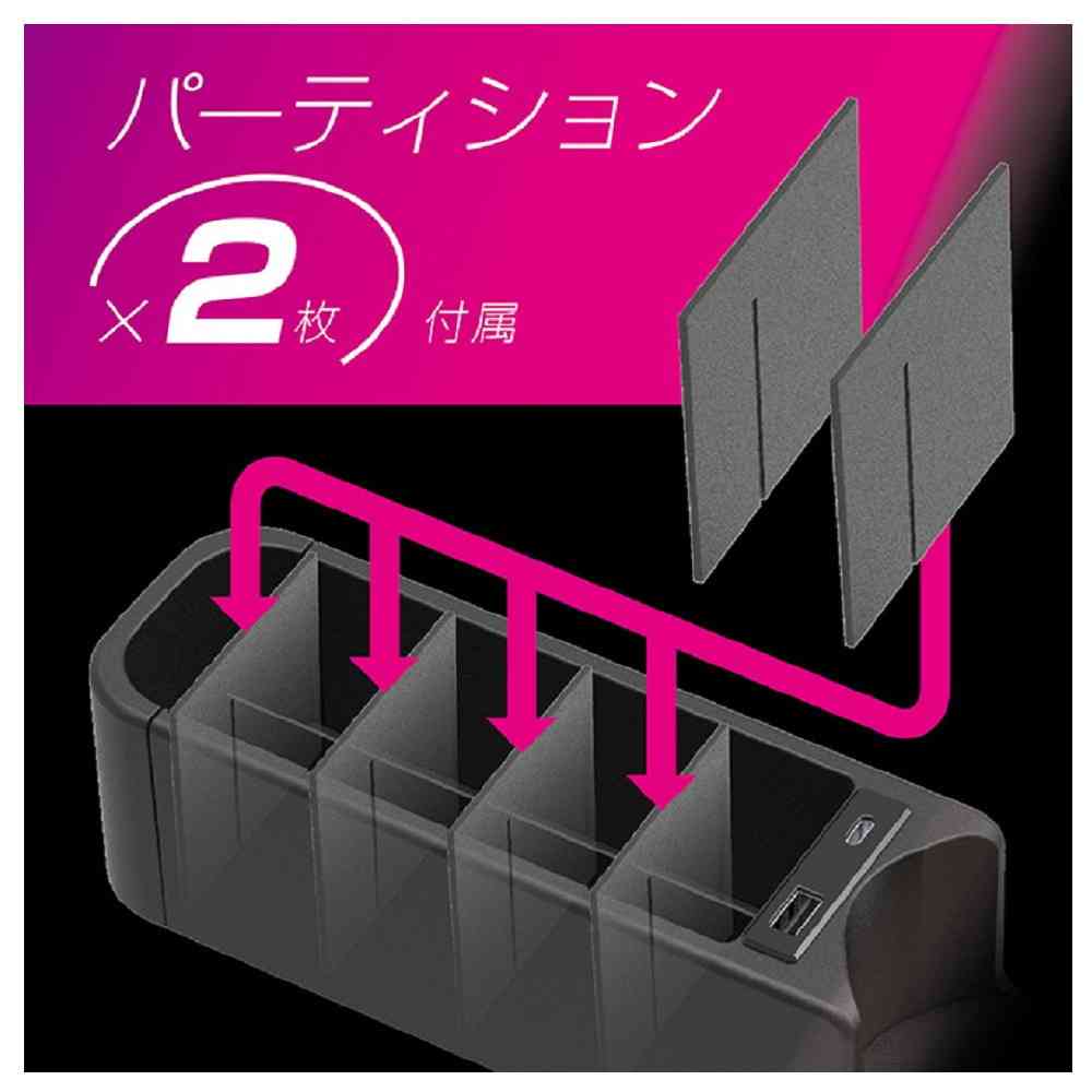 カシムラ シートポケット USB-A／Cポート付 DC080 - Image 5