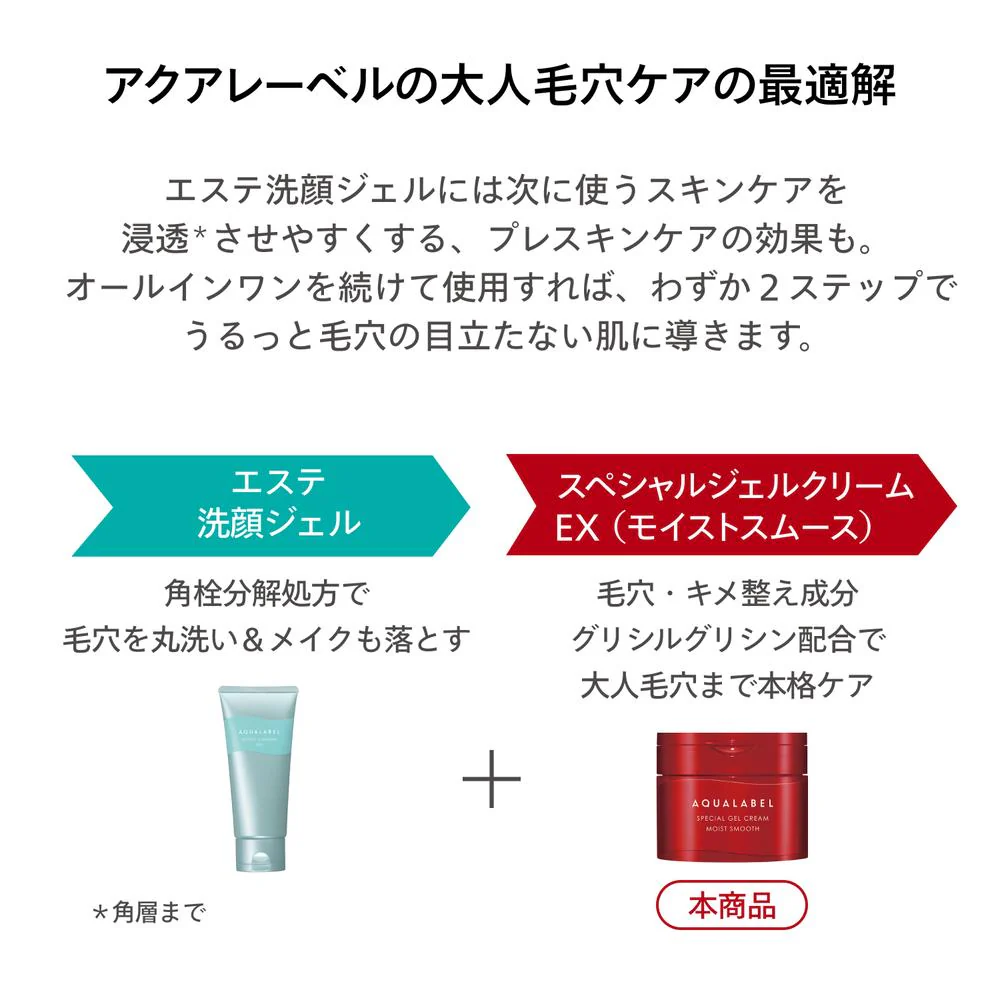 資生堂 アクアレーベル スペシャルジェルクリーム EX モイストスムース 90g - Image 8