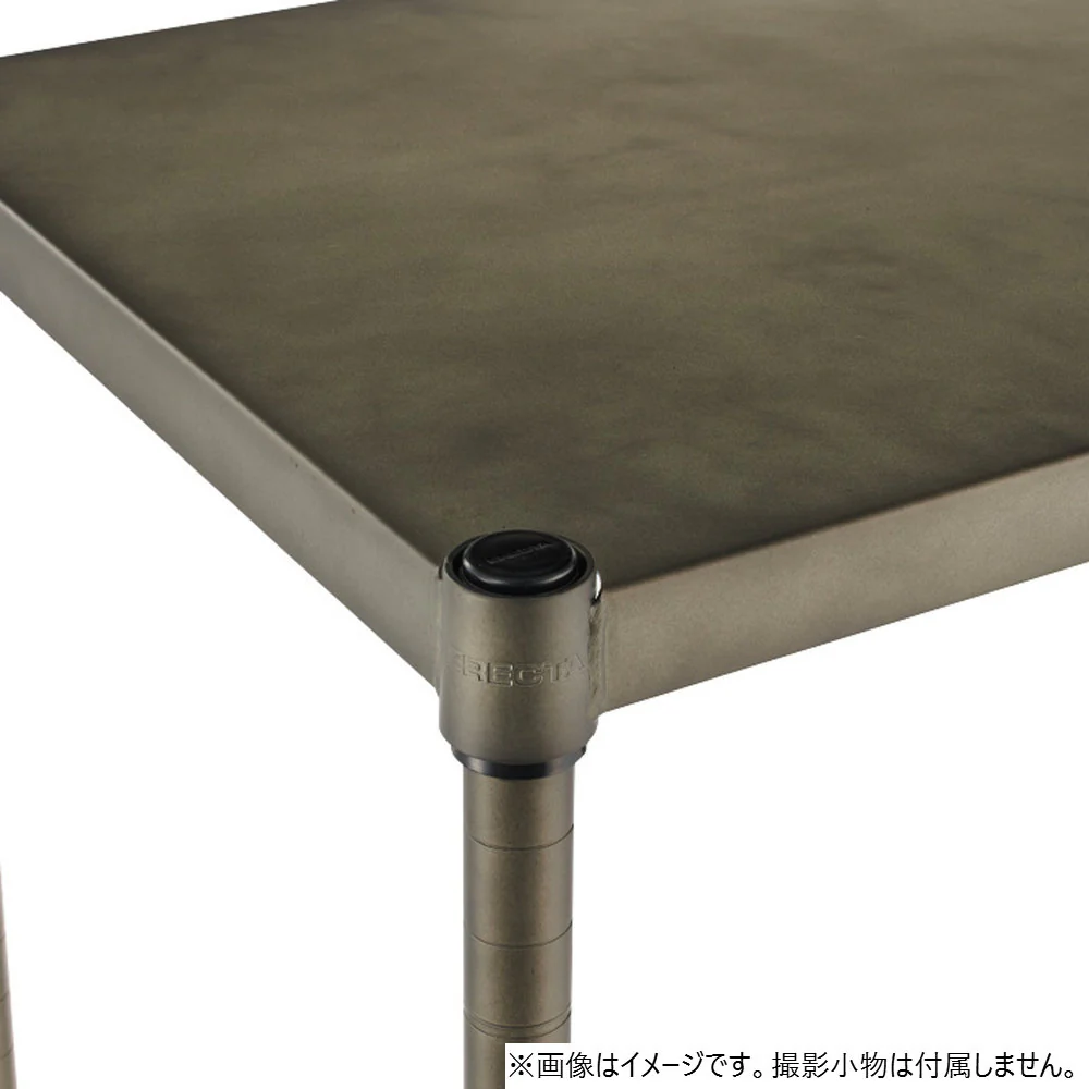 エレクター ベーシックシリーズ ヴィンテージエディション ソリッドシェルフW900xD450mm シルバー B1836VSLD1 - Image 2