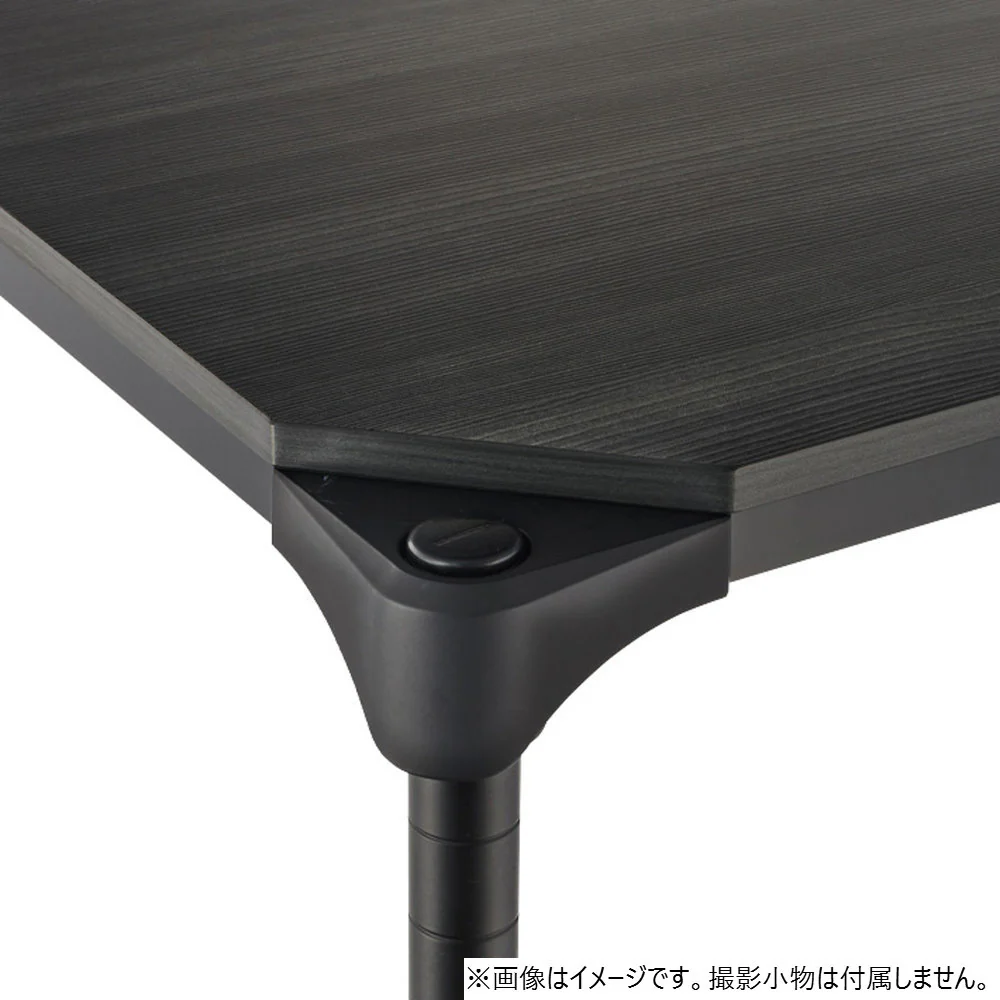 エレクター ベーシックシリーズウッドシェルフ W900xD600mm ブラックウッド ブラックフレーム 棚用 B2436MBB1 - Image 4