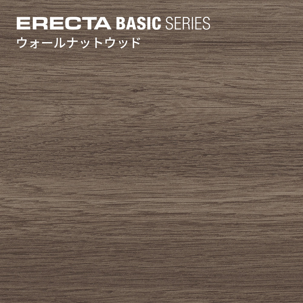 エレクター ベーシックシリーズウッドシェルフ W1200xD600mm ウォールナットウッド ブラックフレーム 棚用 B2448MWB1 - Image 10