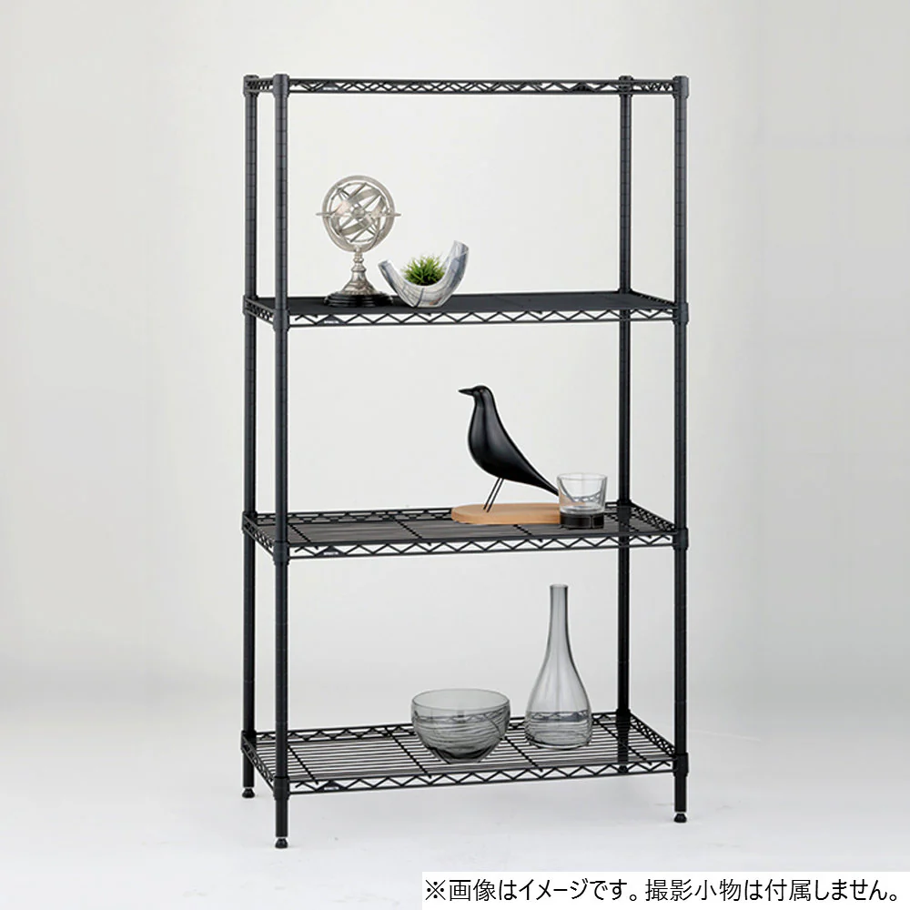 エレクター ベーシックシリーズ ワイヤーシェルフ W600xD600mm ブラック B2424B1 - Image 4