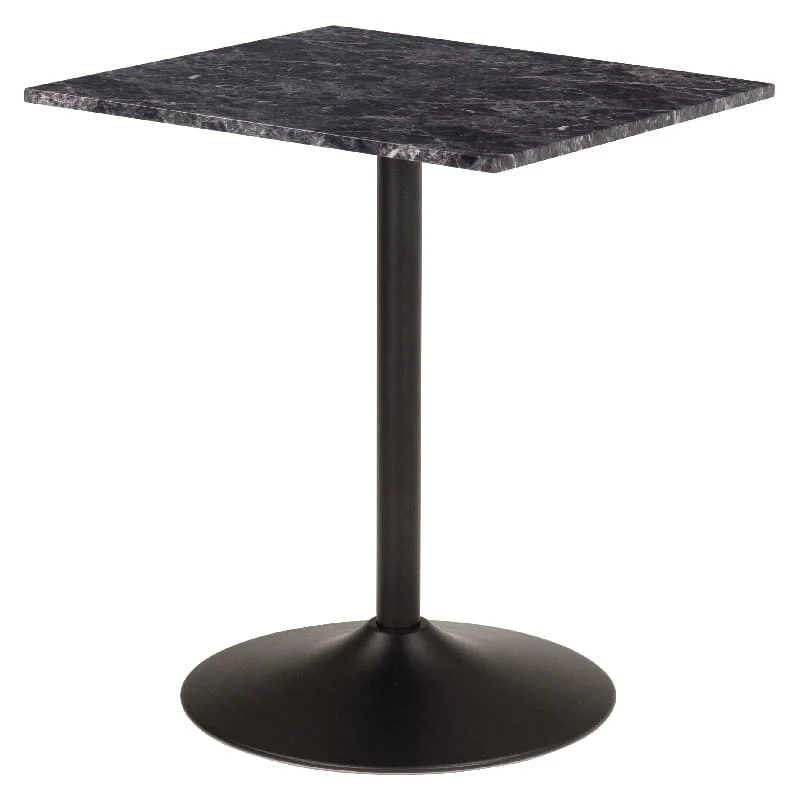 カフェテーブル(角型) LT-4919MBK 【直送品】 返品・キャンセル・他商品と同時購入は不可