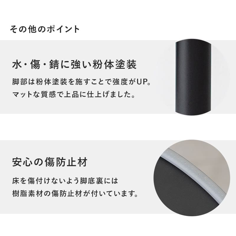 カフェテーブル(角型) LT-4919MGY 【直送品】 返品・キャンセル・他商品と同時購入は不可 - Image 5
