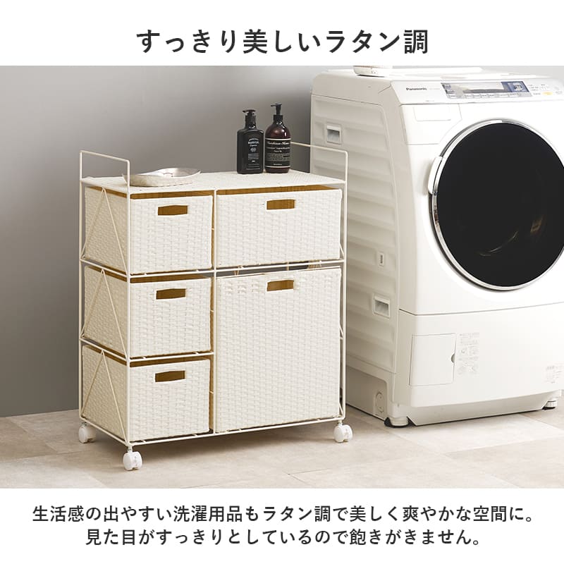 ランドリー 幅65cm RAN-2458GY 【直送品】 返品・キャンセル・他商品と同時購入は不可 - Image 3