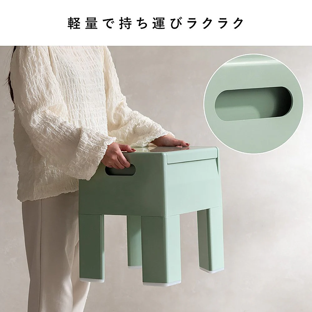 収納スツール ポネッタ CH-H40 クリーム 組立必要 【直送品】 返品・キャンセル・他商品と同時購入は不可 - Image 5