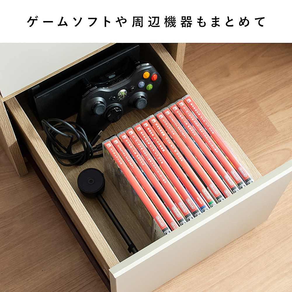 ゲーム機ワゴン レガボ GRK-008R ブラウン 組立必要 【直送品】 返品・キャンセル・他商品と同時購入は不可 - Image 8